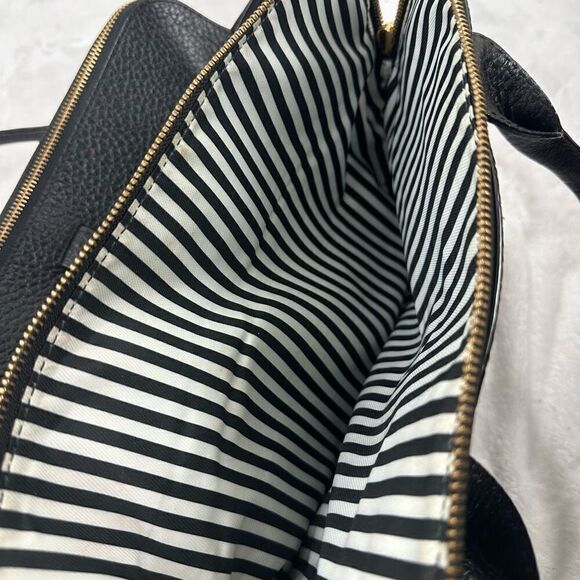 Kate Spade Southport Avenue Lydia Satchel Bag Black Pebbled Leather Top Handle - Picture 11 of 16